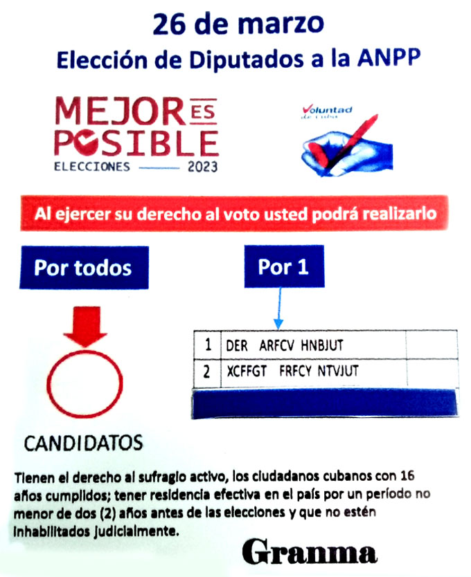 El derecho de un pueblo descansa en sus diputados