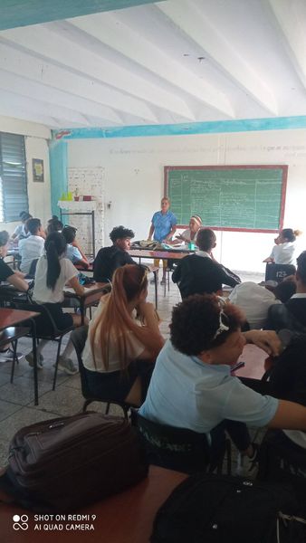 Expone Secretaria Docente del CUM de Media Luna resultados del proceso de captación de estudiantes para el Colegio Universitario
