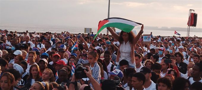 Juventud de Cuba marchará hoy en solidaridad con Palestina